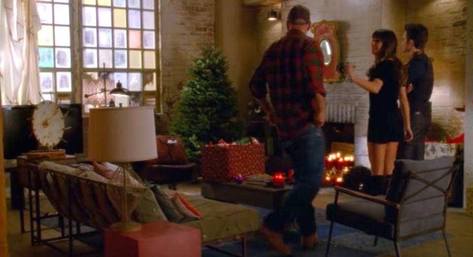 Rachel and Kurt in their spacious loft in "Glee"