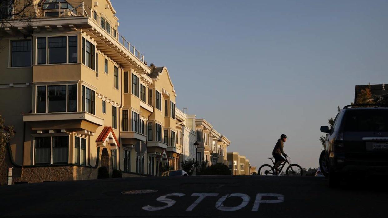 Rents declined 3% in San Francisco, which, along with New York, is ‘leading the way in the downturn,’ says one real-estate expert. Above, San Francisco’s Presidio Heights neighborhood.