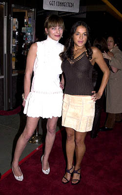 Milla Jovovich and Michelle Rodriguez at the LA premiere of Screen Gems' Resident Evil