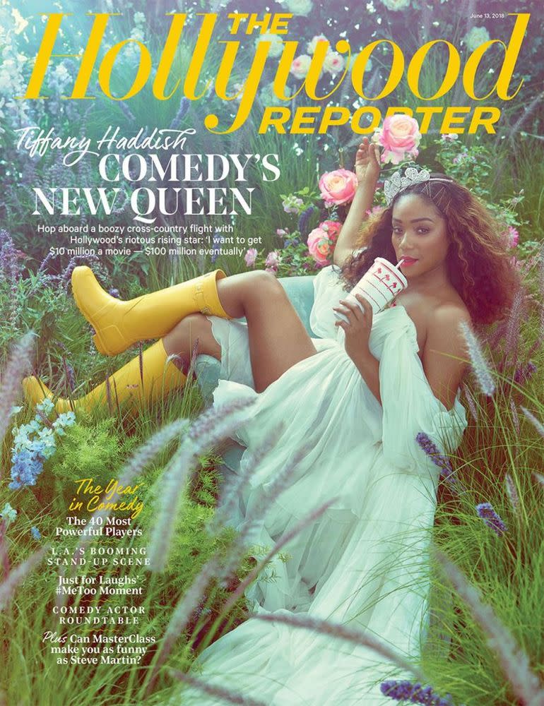 Tiffany Haddish on the cover of <em>The Hollywood Reporter</em>