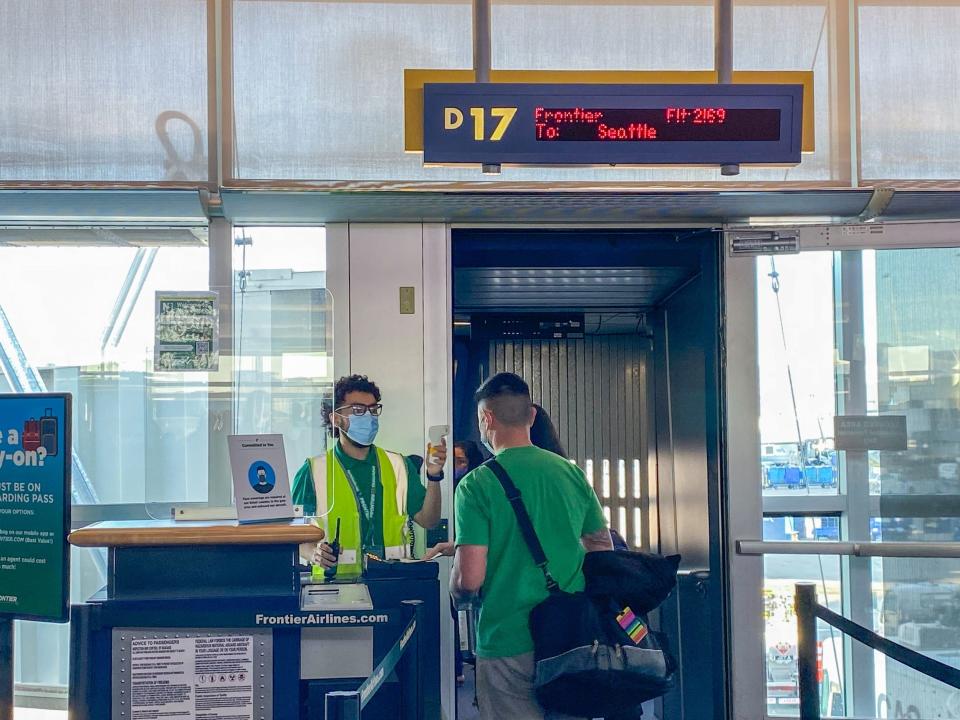 Flying Frontier Airlines during pandemic