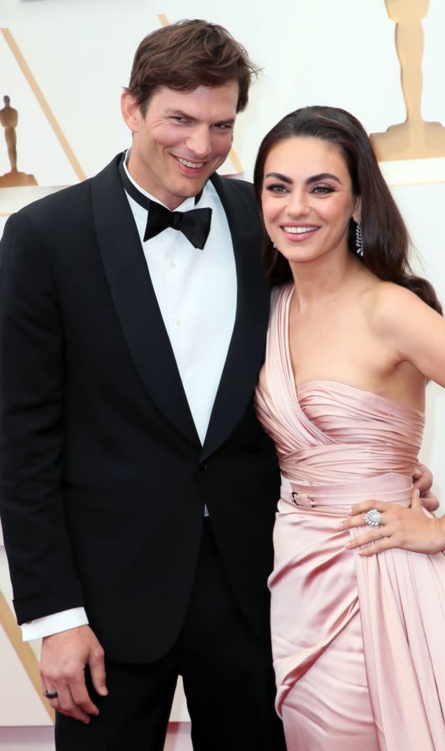 <p>Mila Kunis and Ashton Kutcher like to keep their private life on the down-low, and while Kunis doesn’t really have social media, Kutcher does — but he never <a href="https://www.sheknows.com/entertainment/articles/2301932/mila-kunis-ashton-kutcher-best-family-photos/" rel="nofollow noopener" target="_blank" data-ylk="slk:posts their kids’ faces;elm:context_link;itc:0" class="link ">posts their kids’ faces</a>. He previously told<a href="https://www.eonline.com/news/887251/the-real-reason-you-don-t-see-photos-of-ashton-kutcher-and-mila-kunis-kids-on-social-media" rel="nofollow noopener" target="_blank" data-ylk="slk:The Thrive Global Podcast;elm:context_link;itc:0" class="link "> <em>The Thrive Global Podcast</em> </a>in 2017, “We don’t share any photos of our kids publicly because we actually feel like being public is a personal choice…. My wife and I have chosen a career where we’re in the public light, but my kids have not.”</p> <p>He added, “So, I think they should have the right to choose that, and I actually don’t think that they should have images of them as children that are out there, that somebody could potentially blackmail them with or do whatever — you know. It’s their private life; it’s not mine to give away.”</p>