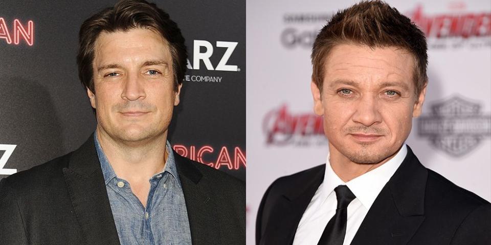 Nathan Fillion and Jeremy Renner