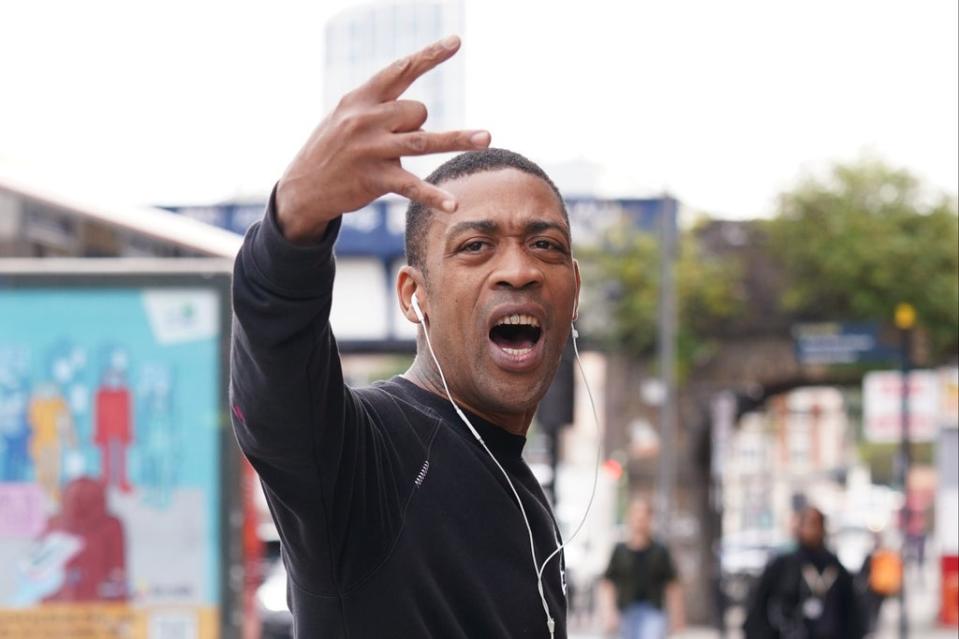 Rapper Wiley, real name Richard Kylea Cowie, arrives at a previous hearing  (PA Wire)