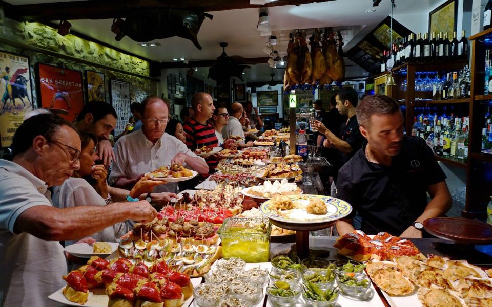 Pintxos-hopping in San Sebastian, Spain