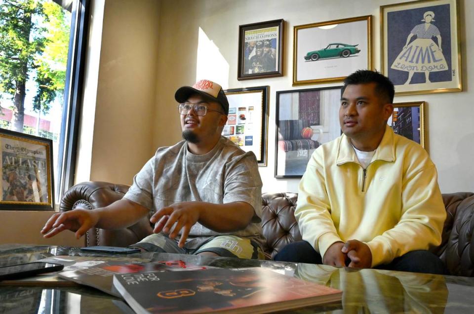 Lacey native Khaleel Abdulmanaf along with his cousin and business partner Shahid Tam (right) are opening Just Cuz Cafe along Lacey’s busy 6th Ave. SE on Friday, Sept. 6th.