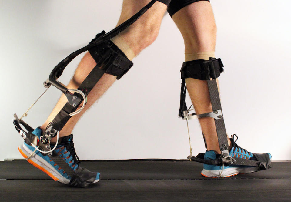 Researchers used a new algorithm to optimize an exoskeleton to provide customized assistance to wearers. <cite>Kirby Witte, Katie Poggensee, Pieter Fiers, Patrick Franks & Steve Collins</cite>