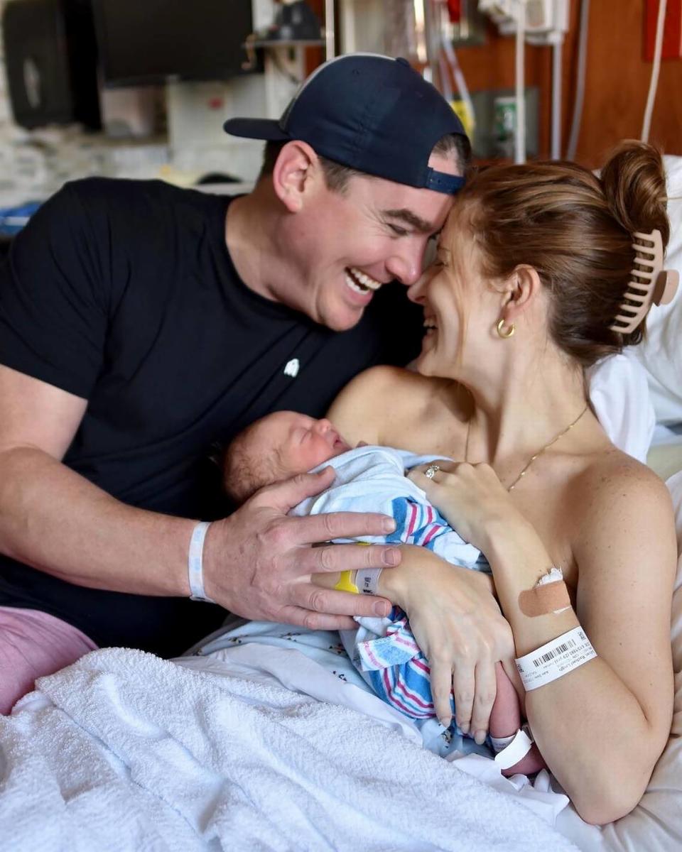 Tom and Rachael Sullivan of Raleigh welcomed their newborn baby Sutton on July 25, 2022, after struggling with fertility issues and documenting their pregnancy on social media.