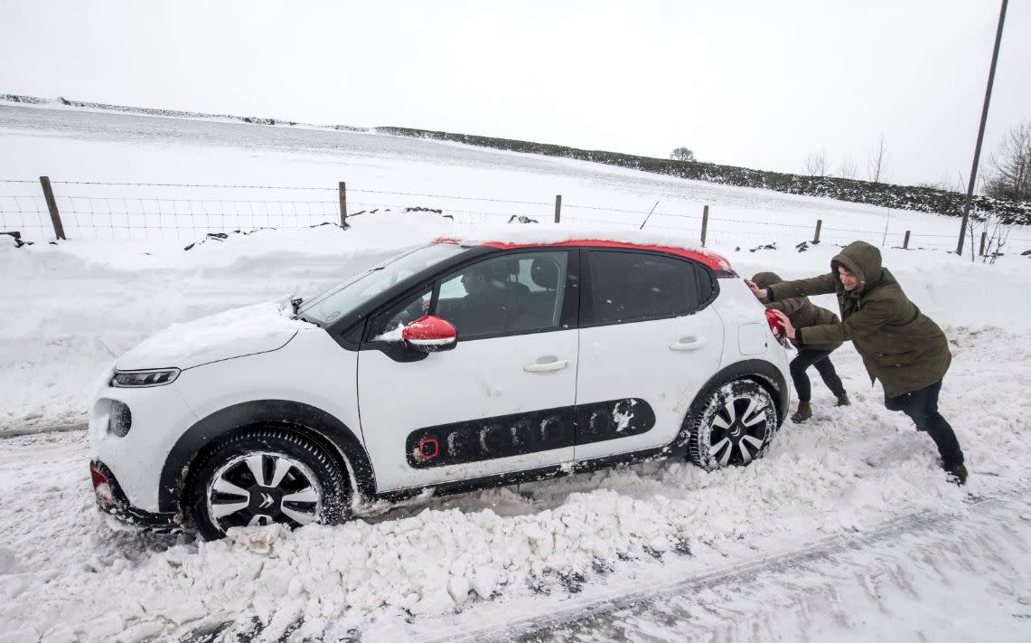 Britain has been expected to receive significant snowfall mover the weekend (PA)