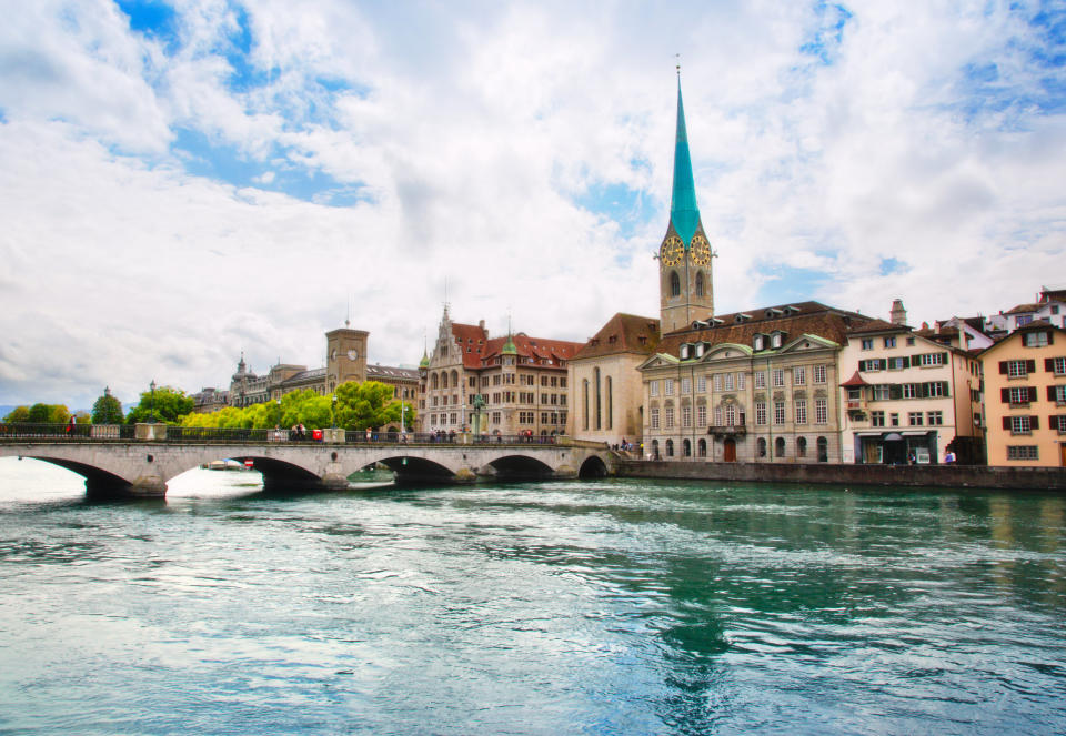 panorama of  zurich