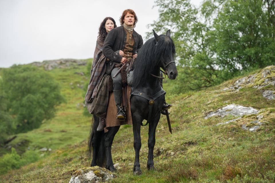 Caitríona Balfe and Sam Heughan