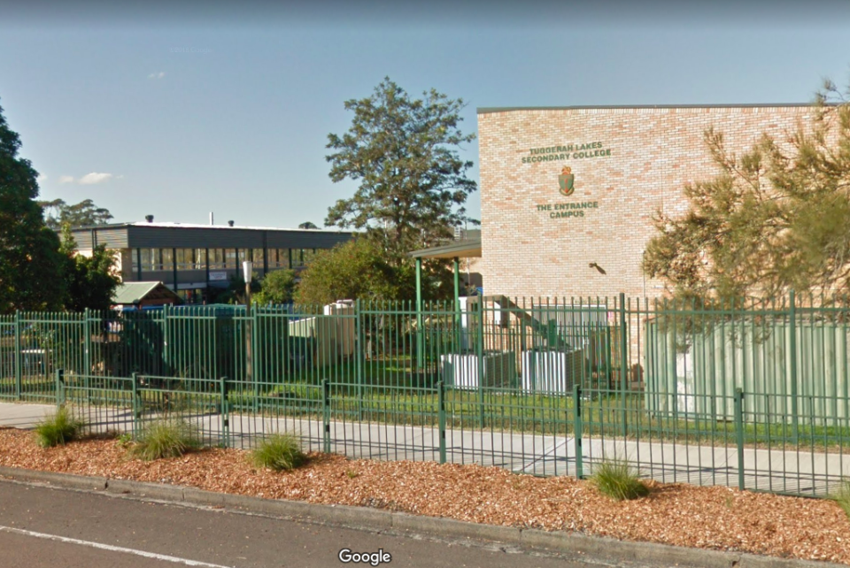 A voting centre at Tuggerah Lakes Secondary College was closed after a man died. Source: Google Maps, file