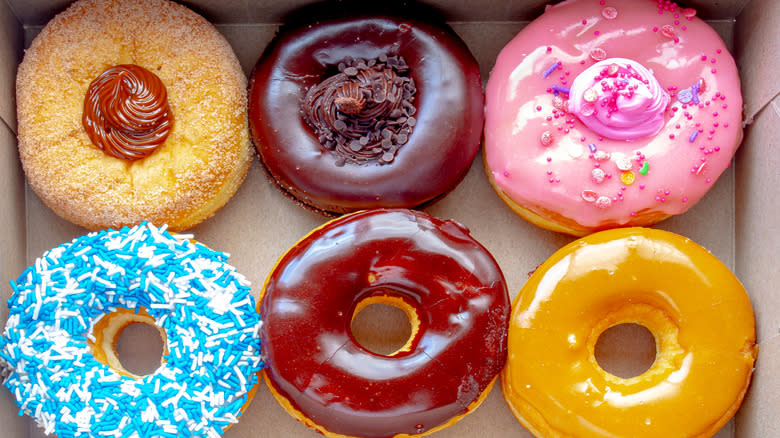 assorted donuts from tim hortons