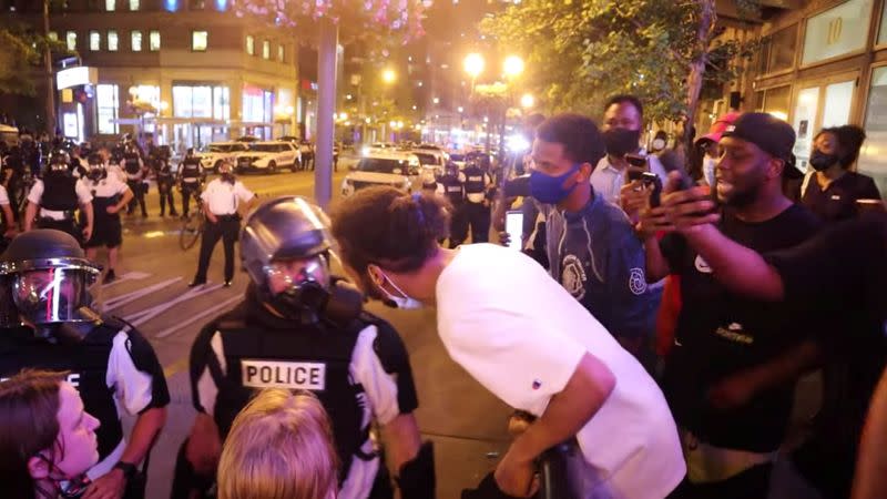 Protest over George Floyd police custody death in Columbus, Ohio