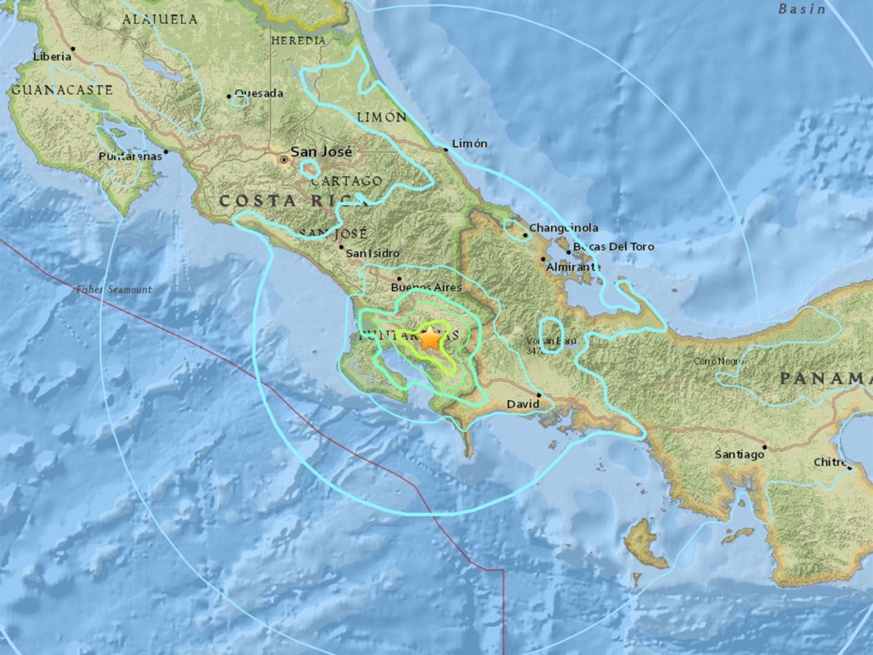 Costa Rica's National System for Monitoring Tsunamis ruled out a tsunami alert: USGS