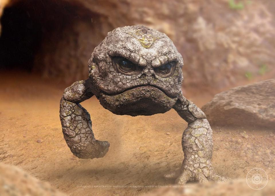 Realistic Pokemon Art Book - Geodude