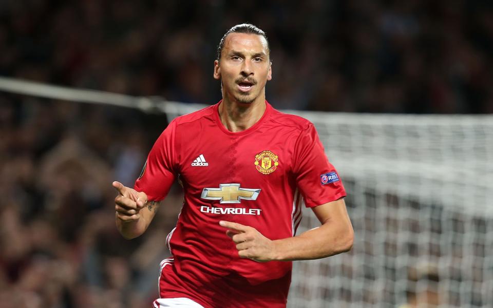 Manchester United 3 Saint Etienne 0: Zlatan Ibrahimovic hat-trick leaves Jose Mourinho's side with one foot in the last-16