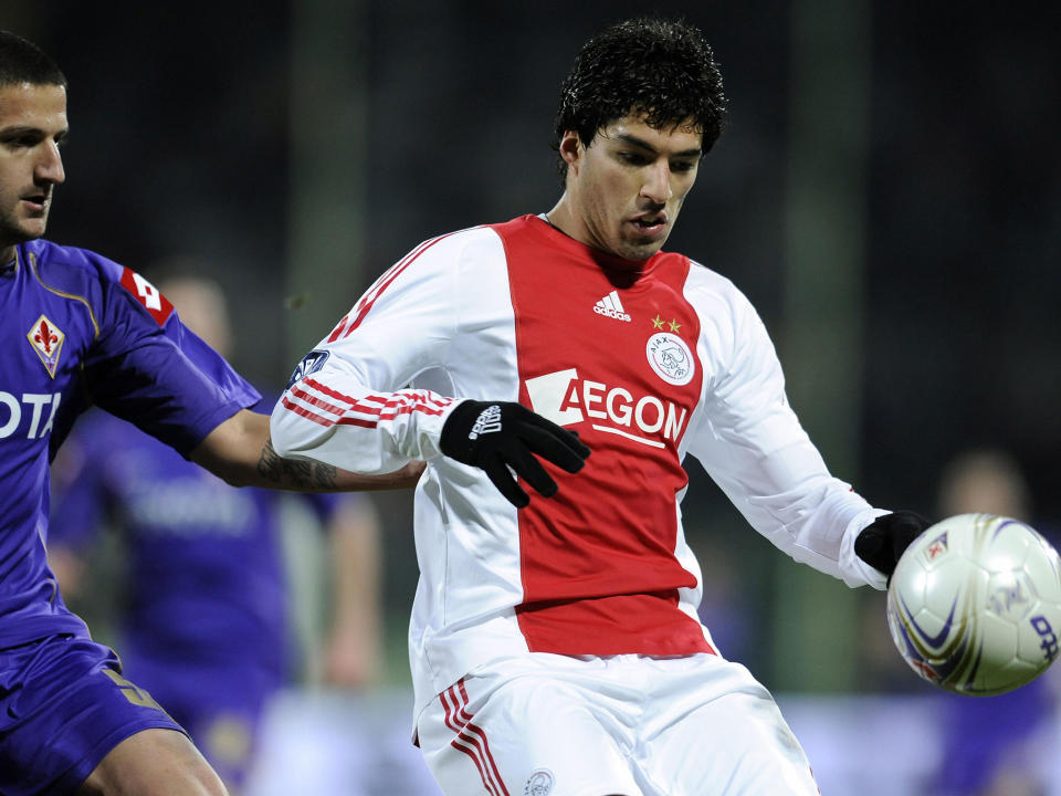 Suarez spent four years at Ajax, making 110 appearances for the side: Getty
