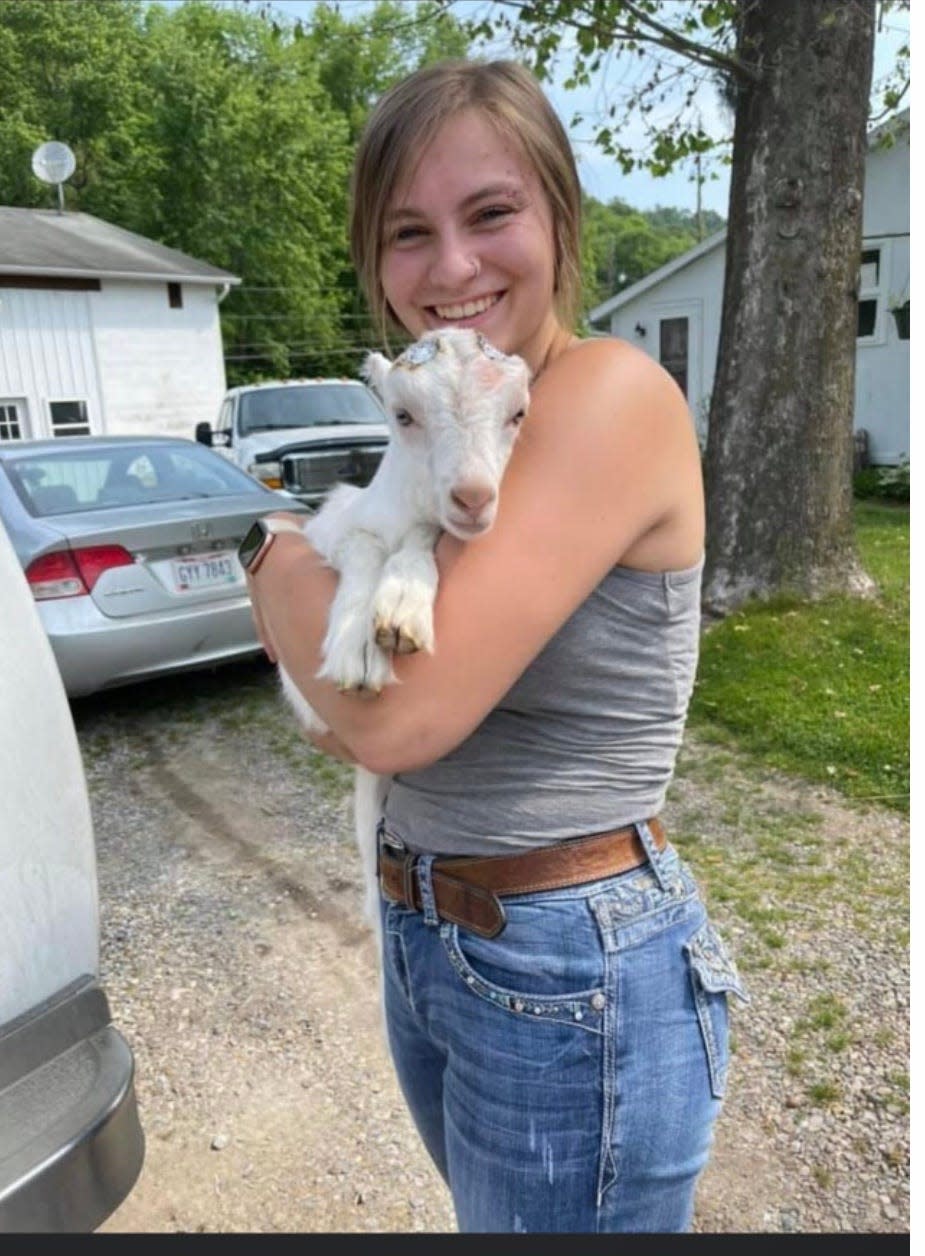 Emma Conner is employed at Bliss Veterinary Services in Newcomertown full-time and tends to cattle on three different farms.