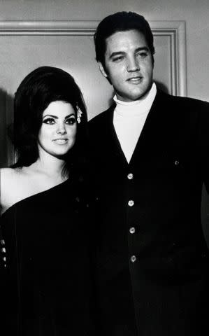 Michael Ochs Archives/Getty Elvis and Priscilla Presley on April 7, 1968 in Las Vegas, Nevada.