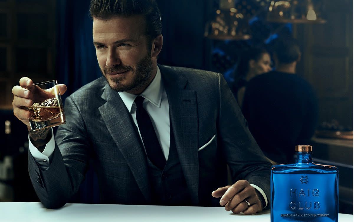 David Beckham was a high-profile ambassador for Haig Club whisky between 2013 and 2023