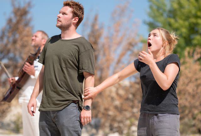 Gabor Kotschy/A24 Jack Reynor and Florence Pugh in 'Midsommar'