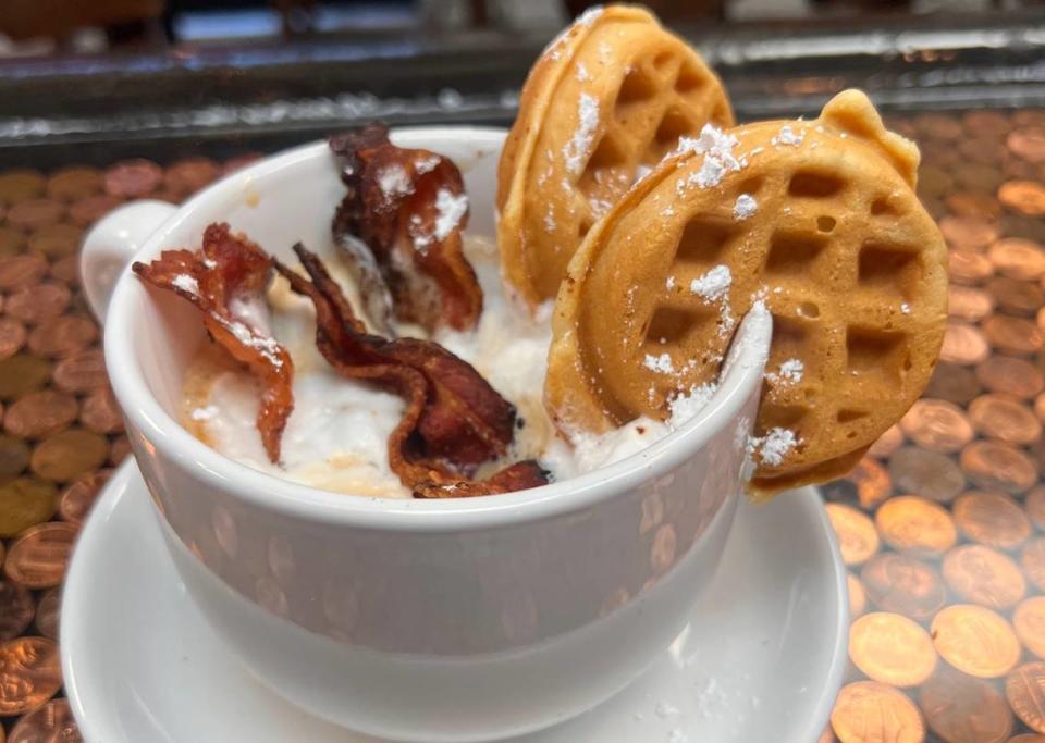 Bill and Bob’s Coffee Bar’s Bacon Waffle Latte.