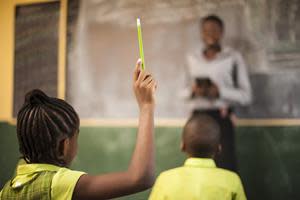 Bridge Nigeria pupil in class