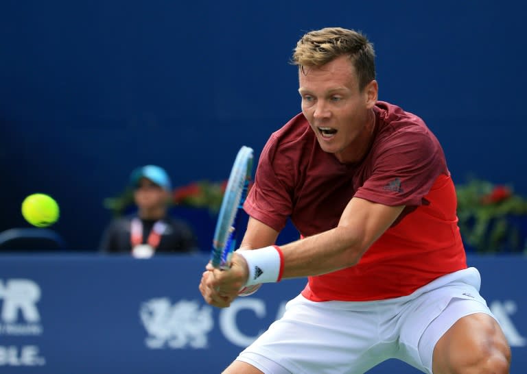 Fifth-seeded Czech Tomas Berdych dispatched Croatian Borna Coric 4-6, 6-1, 6-4