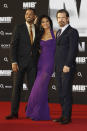 BERLIN, GERMANY - MAY 14: (L-R) Will Smith, Nicole Scherzinger and Josh Brolin arrive for the Men In Black 3 Germany Premiere at O2 World on May 14, 2012 in Berlin, Germany. (Photo by Andreas Rentz/Getty Images)