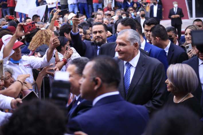 Se reúnen las “corcholatas” en Hidalgo para la toma de protesta de Menchaca | Foto: Criterio