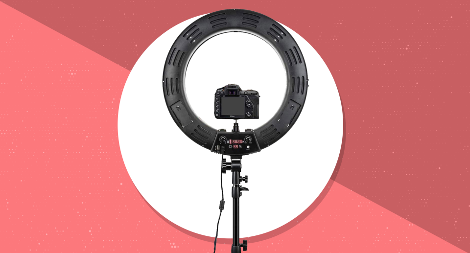 Get this 18-inch Inkeltech Ring Light for $91, today only. (Photo: Amazon)