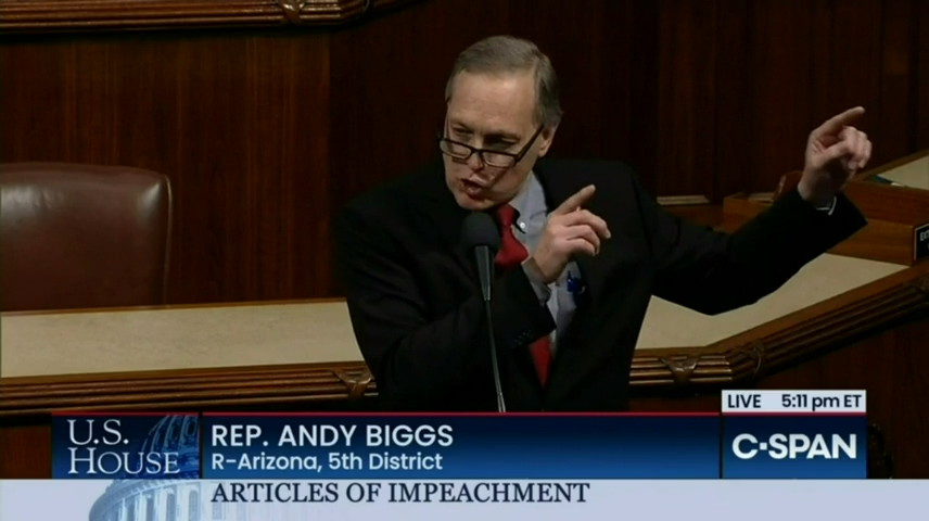 Arizona Republican Rep. Andy Biggs complains about the Jan. 6 committee on Twitter instead of testifying to clear his name.