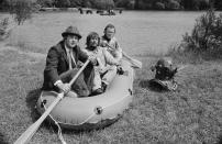 Comedians (front to back) Tim Brooke-Taylor, Bill Oddie and Graeme Garden filming an outdoor Loch Ness Monster sketch for episode 'Scotland' of the BBC television series 'The Goodies', June 3rd 1971. (Photo by Don Smith/Radio Times via Getty Images)