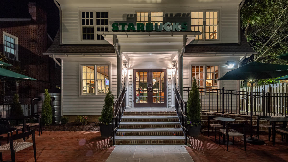 The Starbucks Greener Store Located In A Charming 100-Year-Old