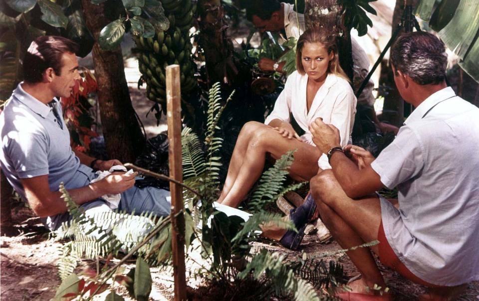 Sean Connery, Ursula Andress and director Terence Young - Ronald Grant Archive