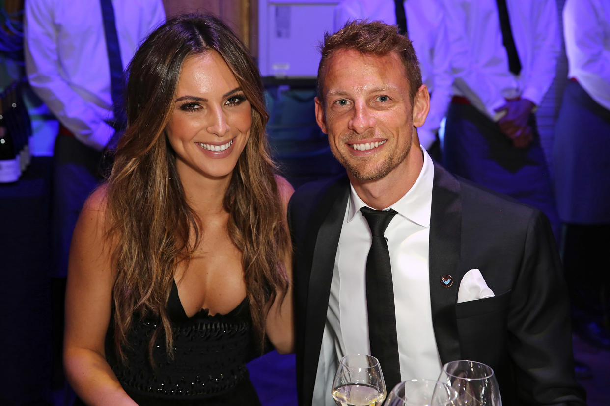 LONDON, ENGLAND - JUNE 01:  Brittny Ward and Jenson Button attend the 'End of Silence' charity event at Abbey Road Studios in aid of Hope and Homes for Children on June 1, 2016 in London, England.  (Photo by David M. Benett/Dave Benett/Getty Images for Hope and Homes for Children)