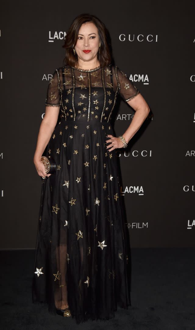 <p>We already know Jennifer is a star, but this dress reminded everyone of that fact! For the 2014 LACMA Art + Film Gala, Jennifer arrived in this star-accented Chanel dress, which she paired with a gold kachina necklace by Michael Horse.</p>
