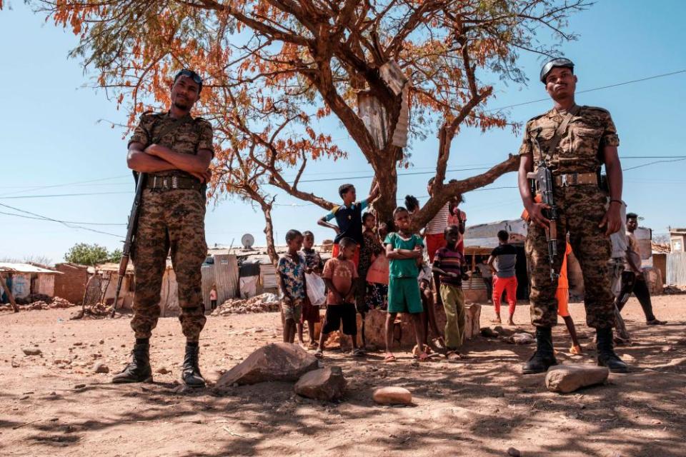 Ethiopian army soldiers