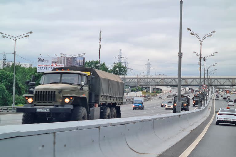 Desplazamiento militar en la ruta que une a Rostov con Moscú 