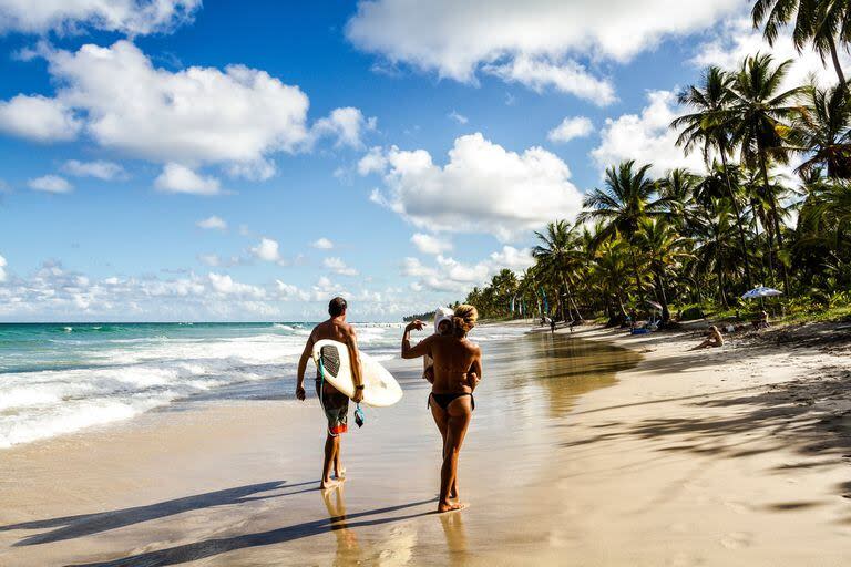 La playa de Itacarezinho, en la costa del estado de Bahía. (Ricardo Ribas/LightRocket via Getty Images)