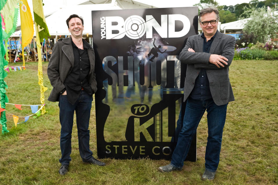 Steve Cole with his new Young Bond novel 