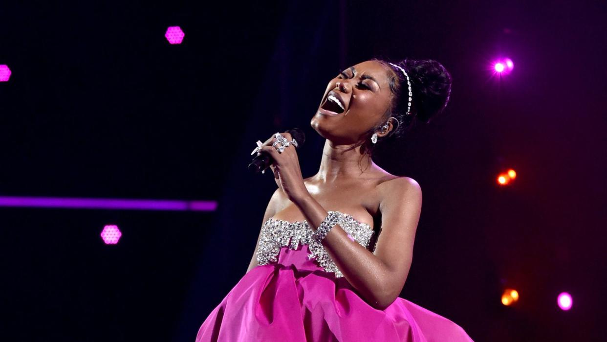 Muni Long performs onstage during the 2022 BET Awards at Microsoft Theater on June 26, 2022 in Los Angeles, California.