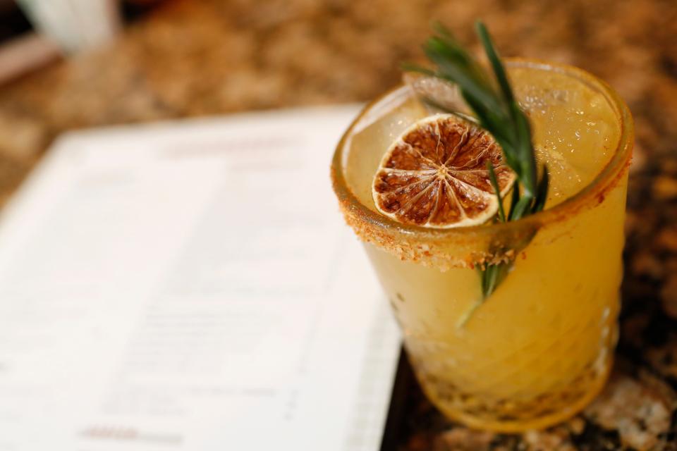 The Wren is one of the mocktails available at from Chops and Hops in downtown Watkinsville, Ga. The Wren is made with Seedlip Garden 108, agave, lime juice, pineapple juice and chili pepper.