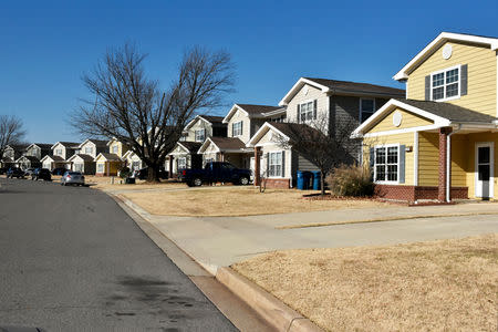 Some of the newer housing where mold has been found is seen at Tinker Air Force Base, Oklahoma, U.S. November 26, 2018. Picture taken November 26, 2018. REUTERS/Nick Oxford