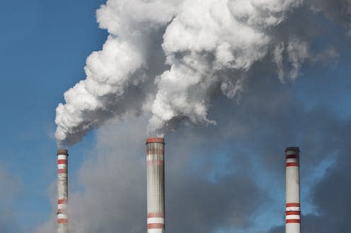 <span class="caption">Technologies which can capture carbon from power station chimneys or even directly from the air are being developed.</span> <span class="attribution"><a class="link " href="https://www.shutterstock.com/image-photo/industrial-smoke-stack-coal-power-plant-607164341" rel="nofollow noopener" target="_blank" data-ylk="slk:kamilpetran/Shutterstock;elm:context_link;itc:0;sec:content-canvas">kamilpetran/Shutterstock</a></span>