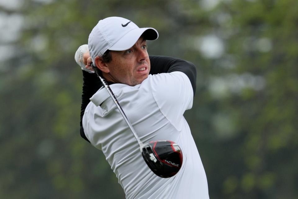 Strong effort: Rory McIlroy has defied illness to stay in touch at one-under-par (Getty Images)