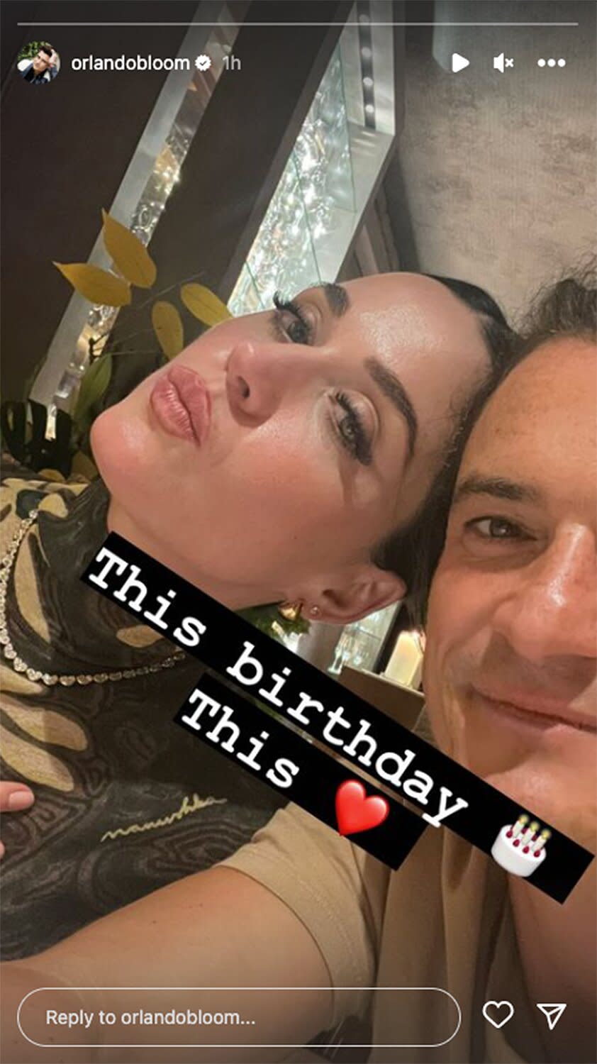 Orlando Bloom Says He's 'Always Smiling' in Relationship with Katy Perry on Singer's 38th Birthday