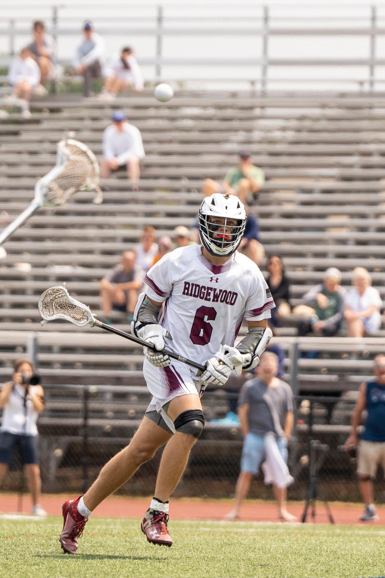 Ridgewood lacrosse takes on Summit in the Kirst Cup final in Bridgewater, NJ on Saturday, June 17, 2023. R #6 Jack Schultz. 