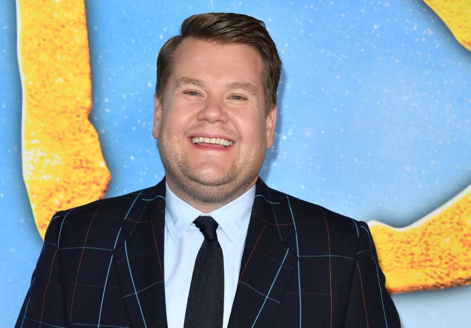 Celebrities have reacted to the news that James Corden is quitting The Late Late Show (AFP via Getty Images)